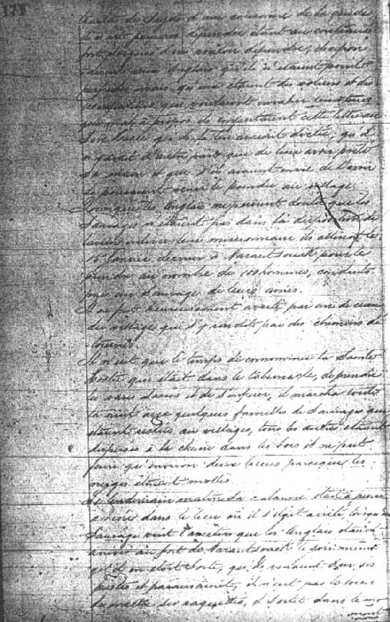This research transcription  from LAC is the French version of the  translated to English 1722 French document that was used by Emma Lewis Coleman in 1925 for her book. The young Petitpas' first name was not mentioned . She thought Isidore Petitpas the young man was Barthélemy Petitpas